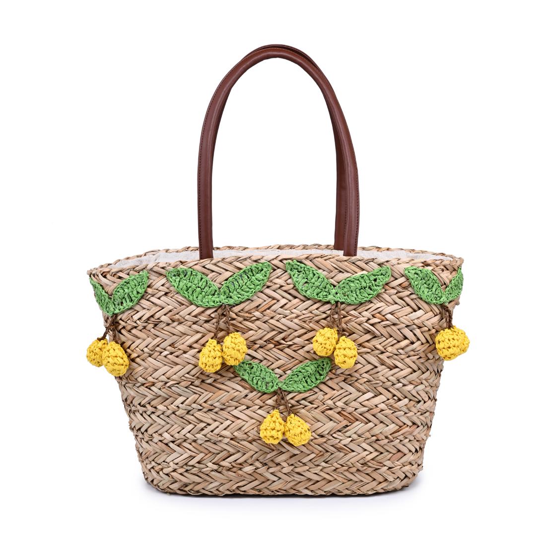 Woman wearing Natural Lemon Urban Expressions Josie Tote 840504204609 View 5 | Natural Lemon