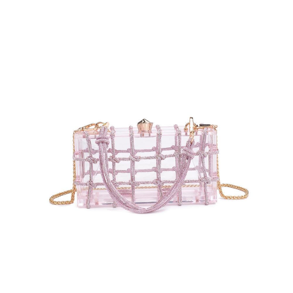 Woman wearing Pink Urban Expressions Ziggy Evening Bag 840611106537 View 5 | Pink