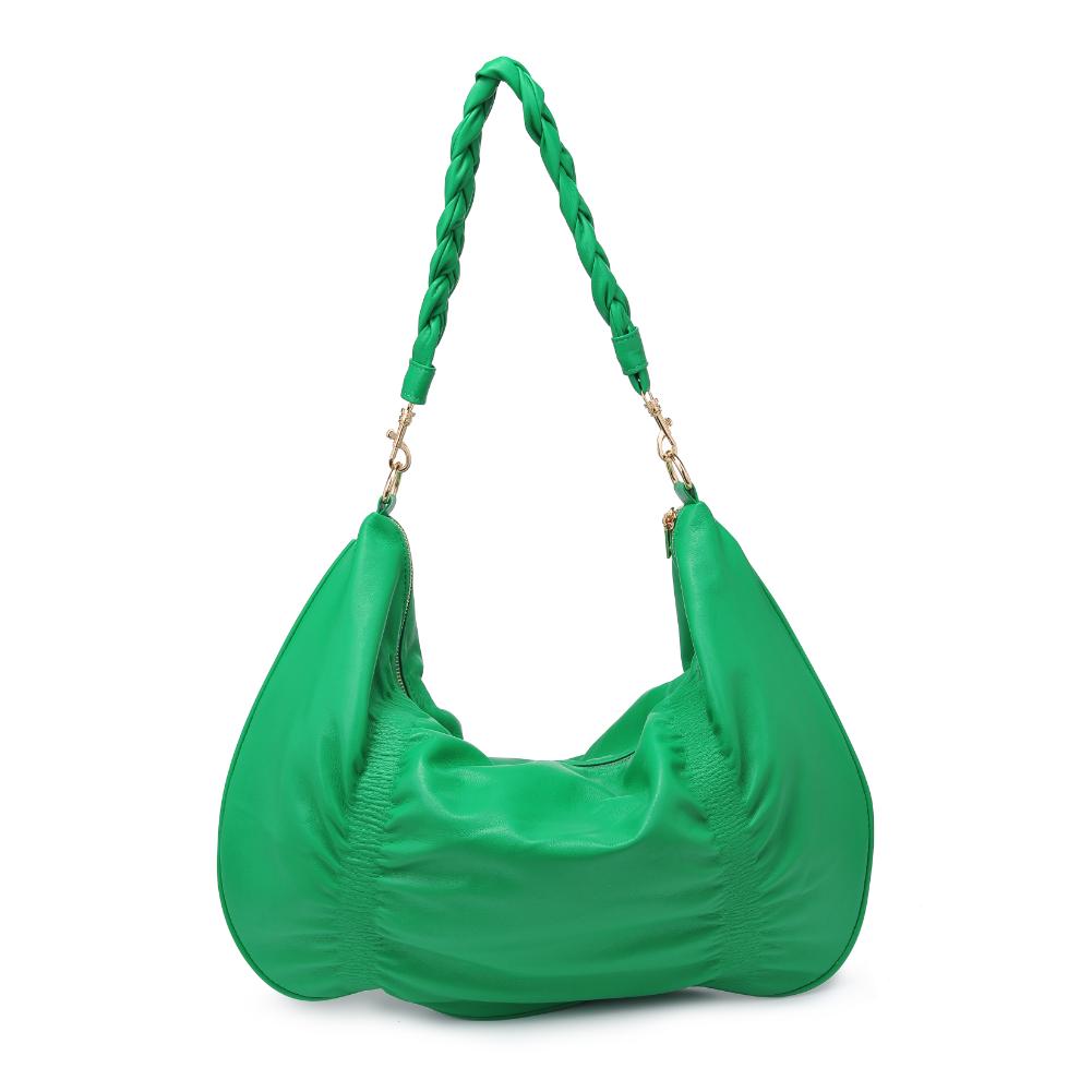 Woman wearing Kelly Green Urban Expressions Amber Hobo 840611130440 View 7 | Kelly Green