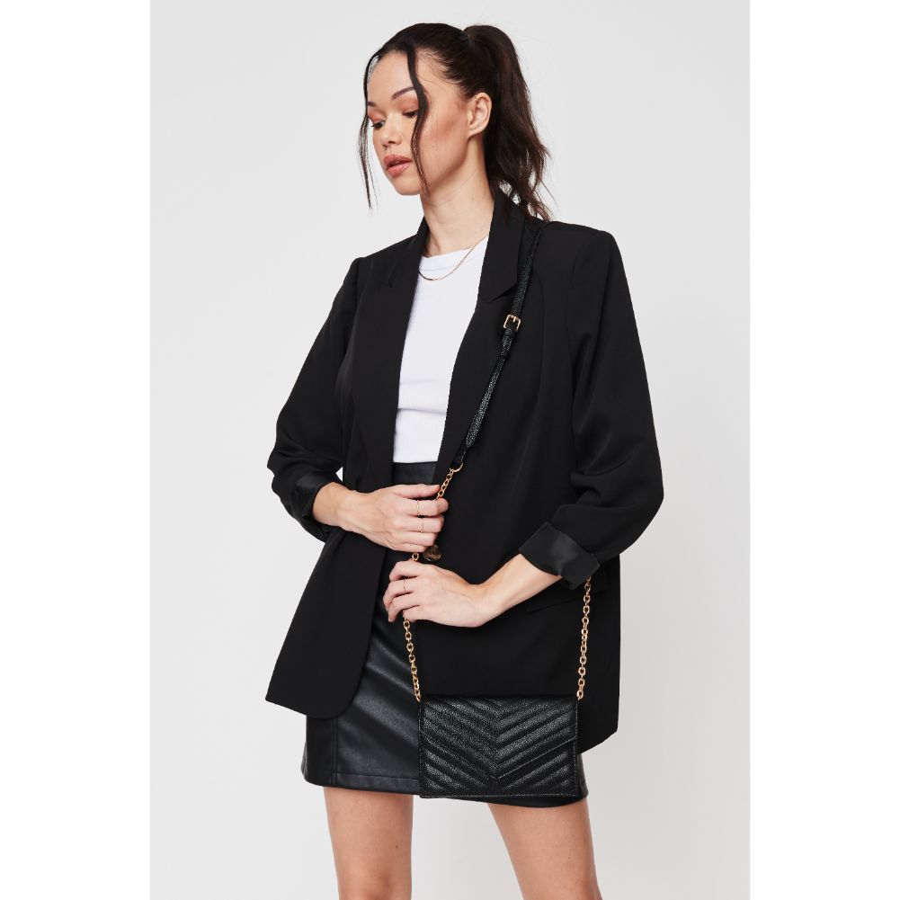 Woman wearing Black Urban Expressions Muriel Crossbody 840611104601 View 2 | Black