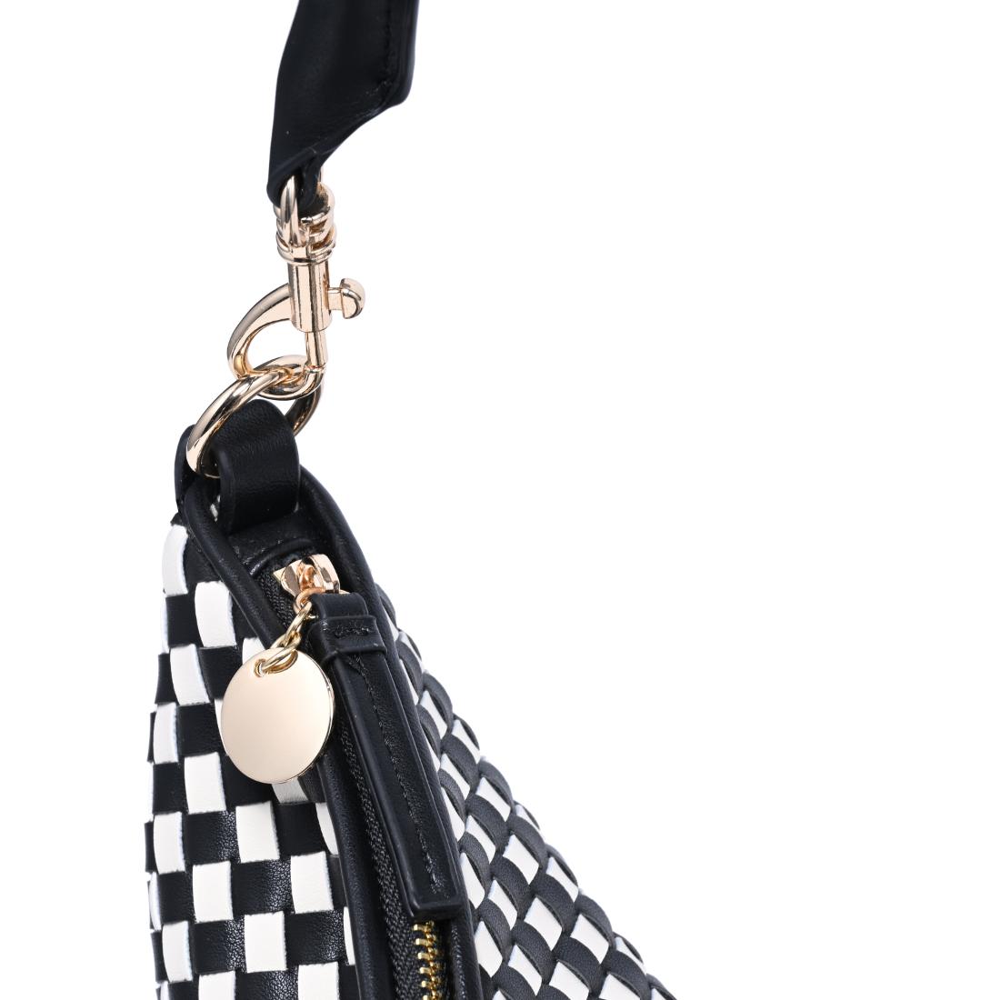 Urban Expressions Jordan - Woven Shoulder Bag 840504216442 View 8 | Black White