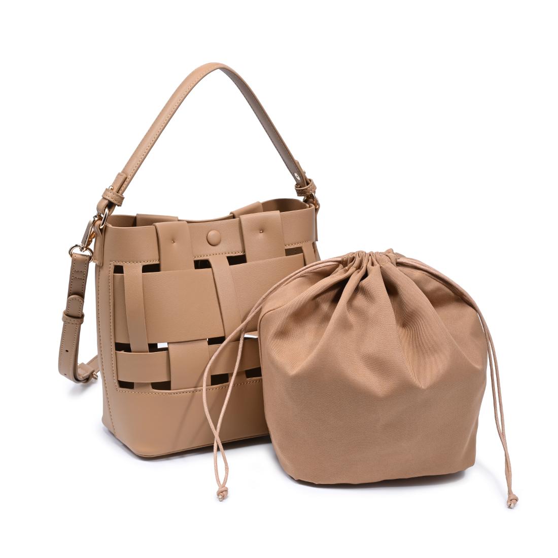 Woman wearing Natural Urban Expressions Parker Crossbody 840504205477 View 6 | Natural