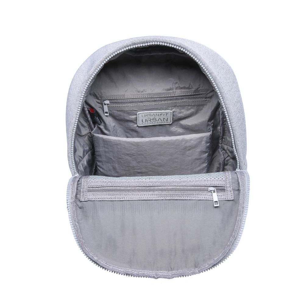 Product Image of Urban Expressions Declan Backpack 840611183002 View 4 | Heather Grey