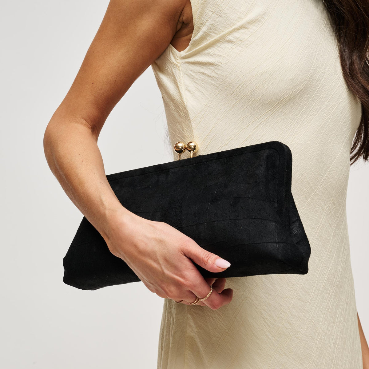 Woman wearing Black Urban Expressions Kristin - SU Clutch 840504212505 View 1 | Black