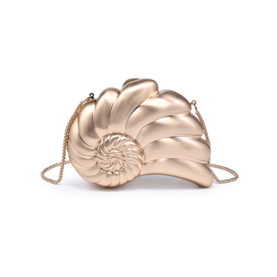 Woman wearing Gold Urban Expressions Isla Evening Bag 840504204814 View 5 | Gold