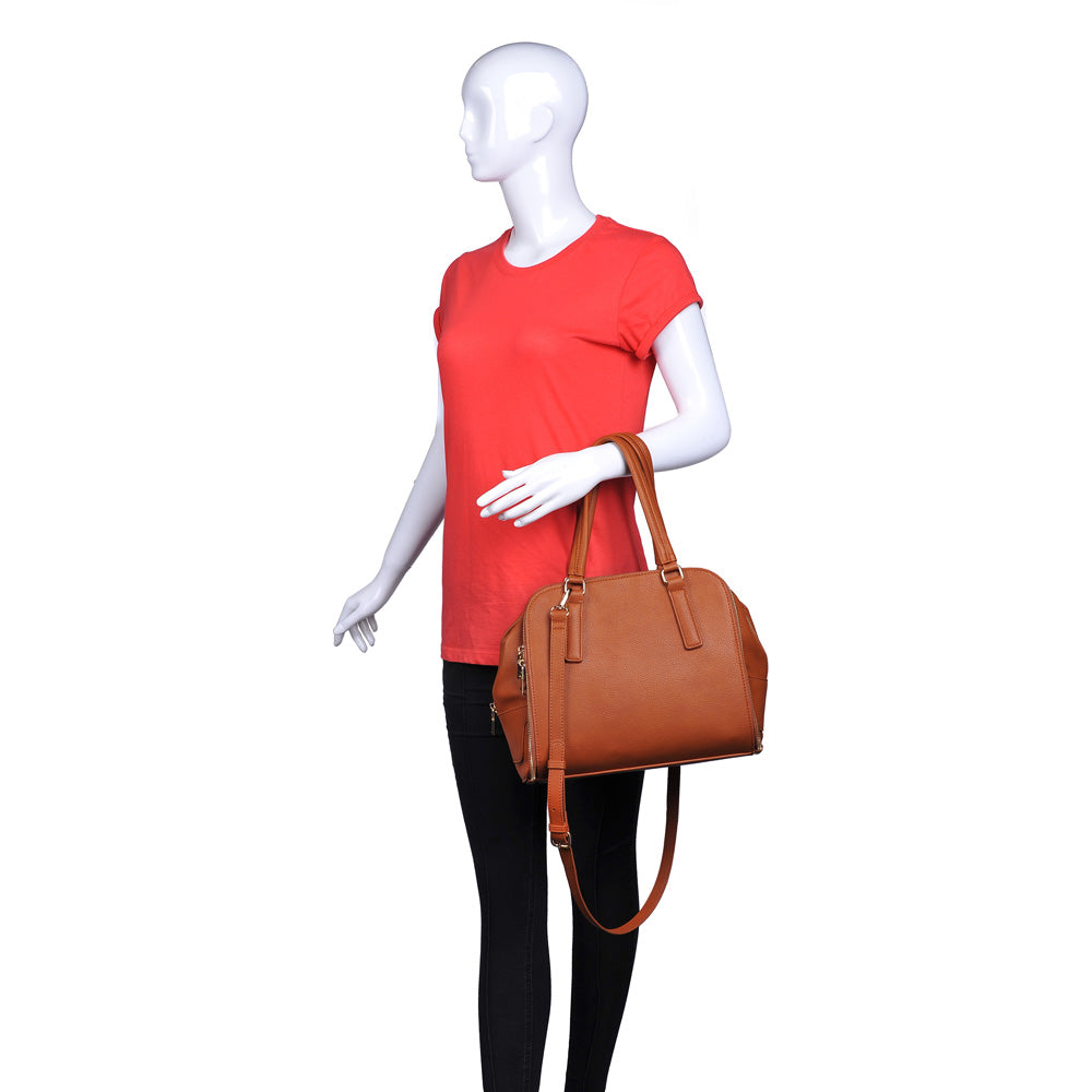 Product Image of Urban Expressions Adriana Satchel NA-840611159083 View 5 | Tan