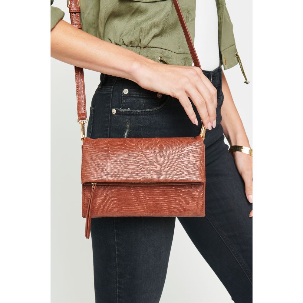 Woman wearing Whisky Urban Expressions Bree Crossbody 840611174789 View 2 | Whisky