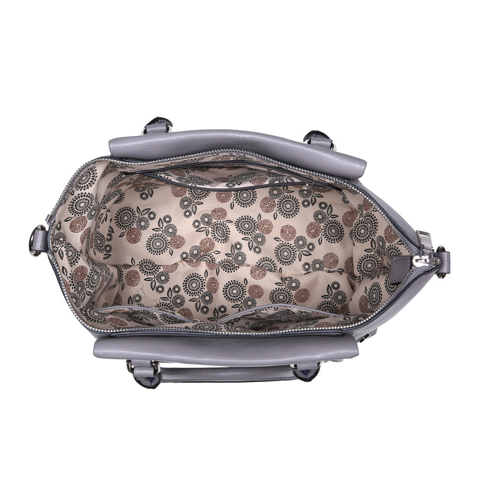 Product Image of Urban Expressions Frankie Satchel NA-840611149541 View 4 | Grey