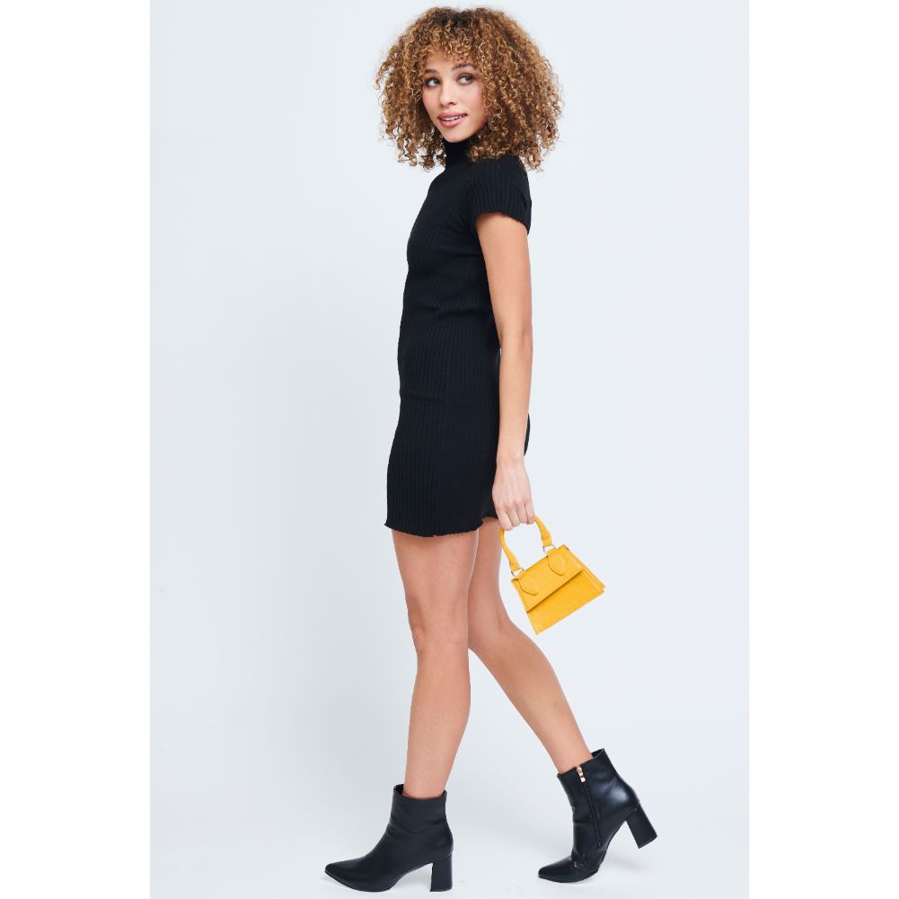 Woman wearing Mustard Urban Expressions Jojo Crossbody 840611174086 View 2 | Mustard
