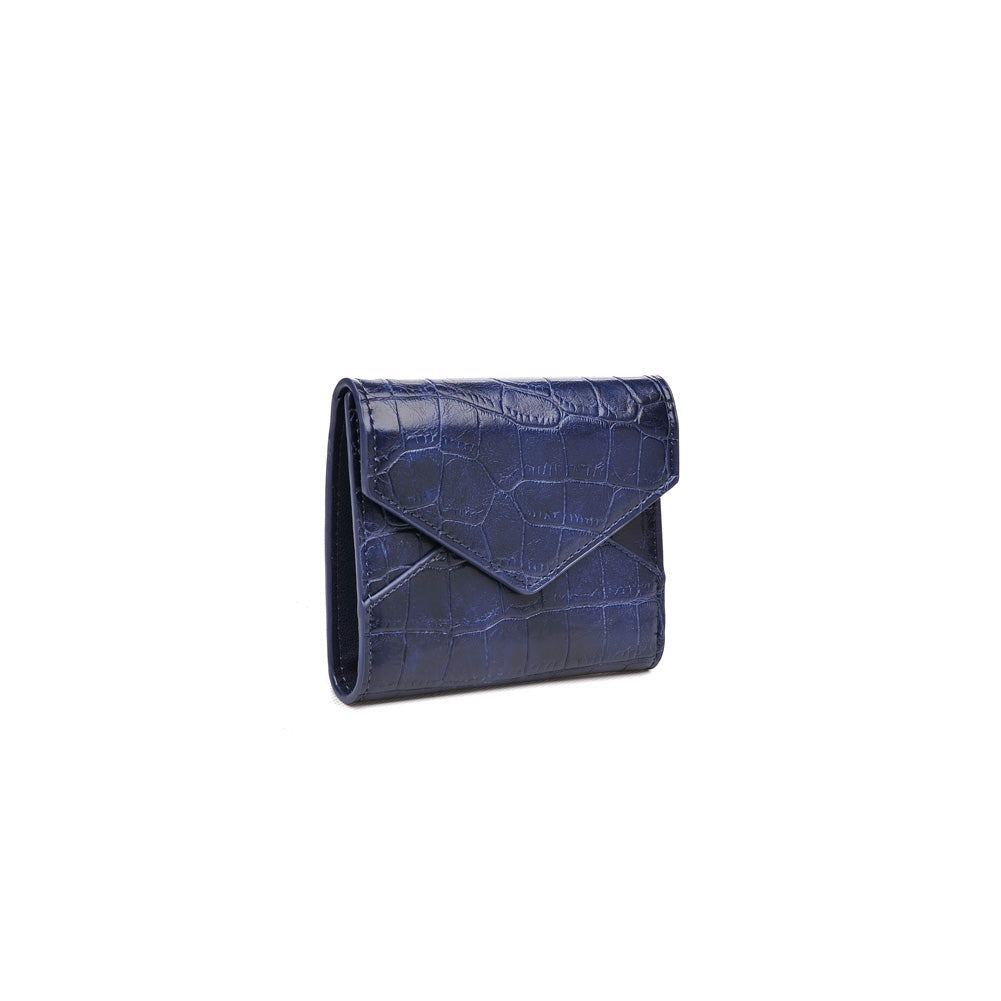 Product Image of Urban Expressions Layla Croc Wallet NA-840611154125 View 2 | Navy