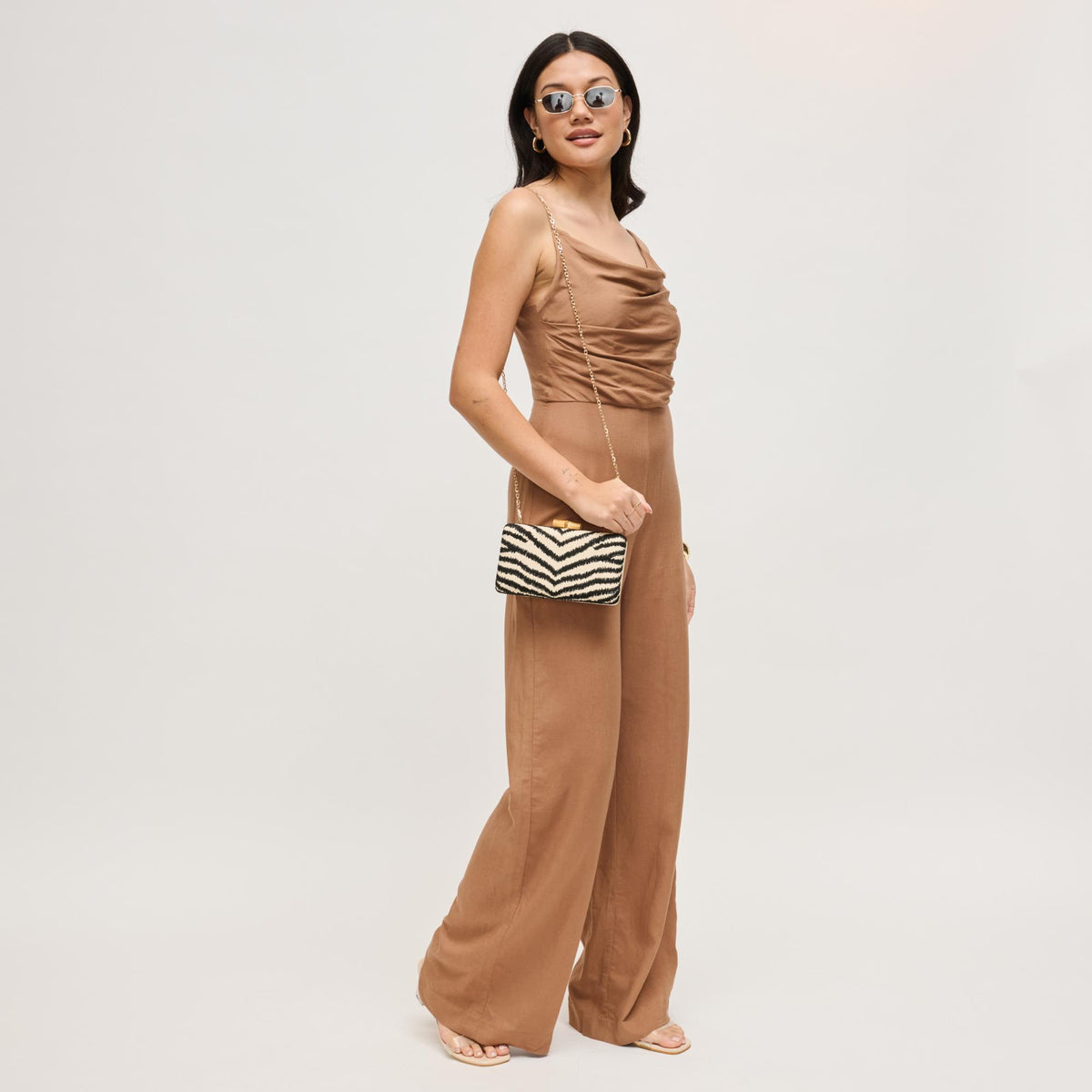 Woman wearing Black Natural Urban Expressions Dorit Evening Bag 840504208652 View 2 | Black Natural