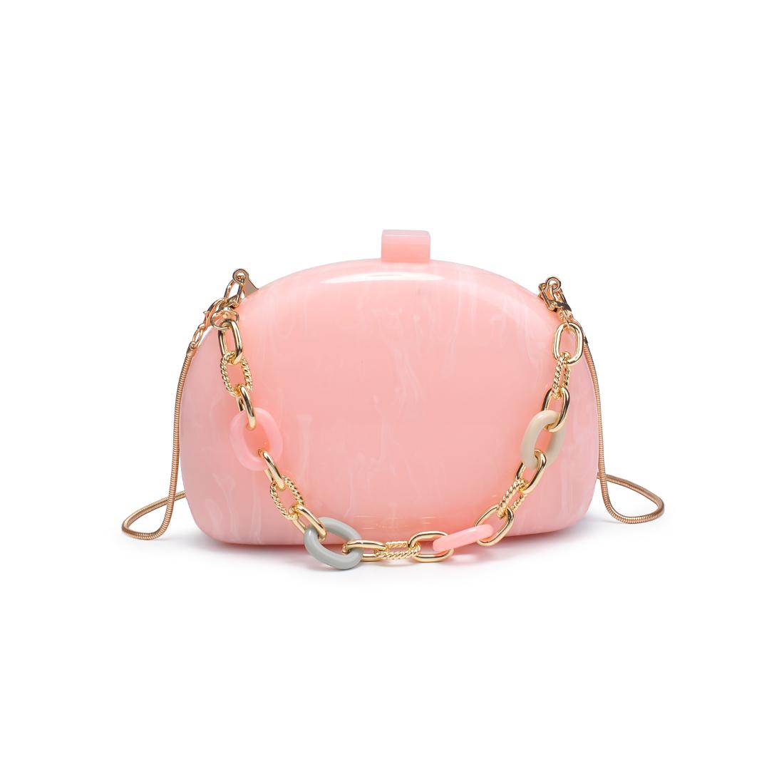 Woman wearing Light Pink Urban Expressions Morgan Evening Bag 840611151513 View 5 | Light Pink