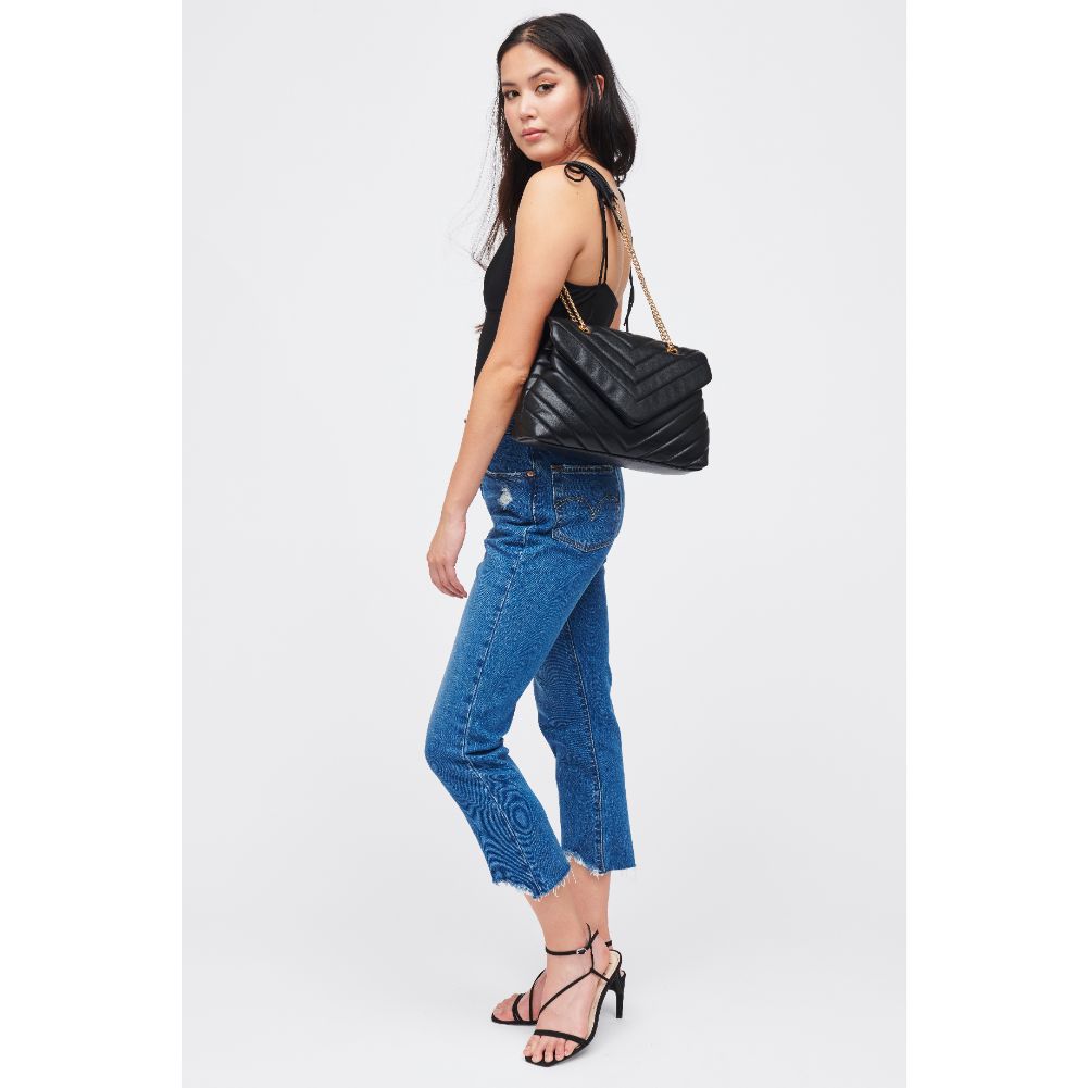 Woman wearing Black Urban Expressions Ivy Crossbody 840611185747 View 3 | Black