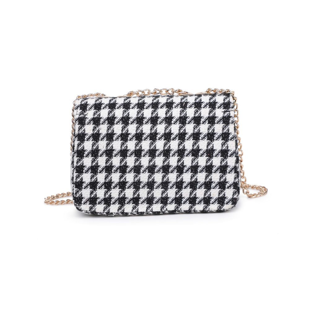 Woman wearing Black White Urban Expressions Camille Shoulder Bag 840611120571 View 7 | Black White