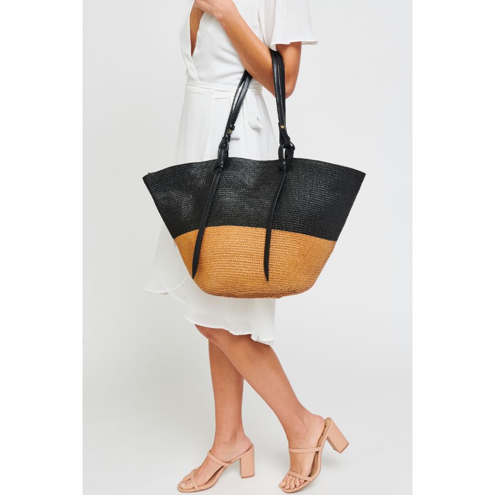 Woman wearing Black Natural Urban Expressions Hawaii Tote 840611182012 View 1 | Black Natural