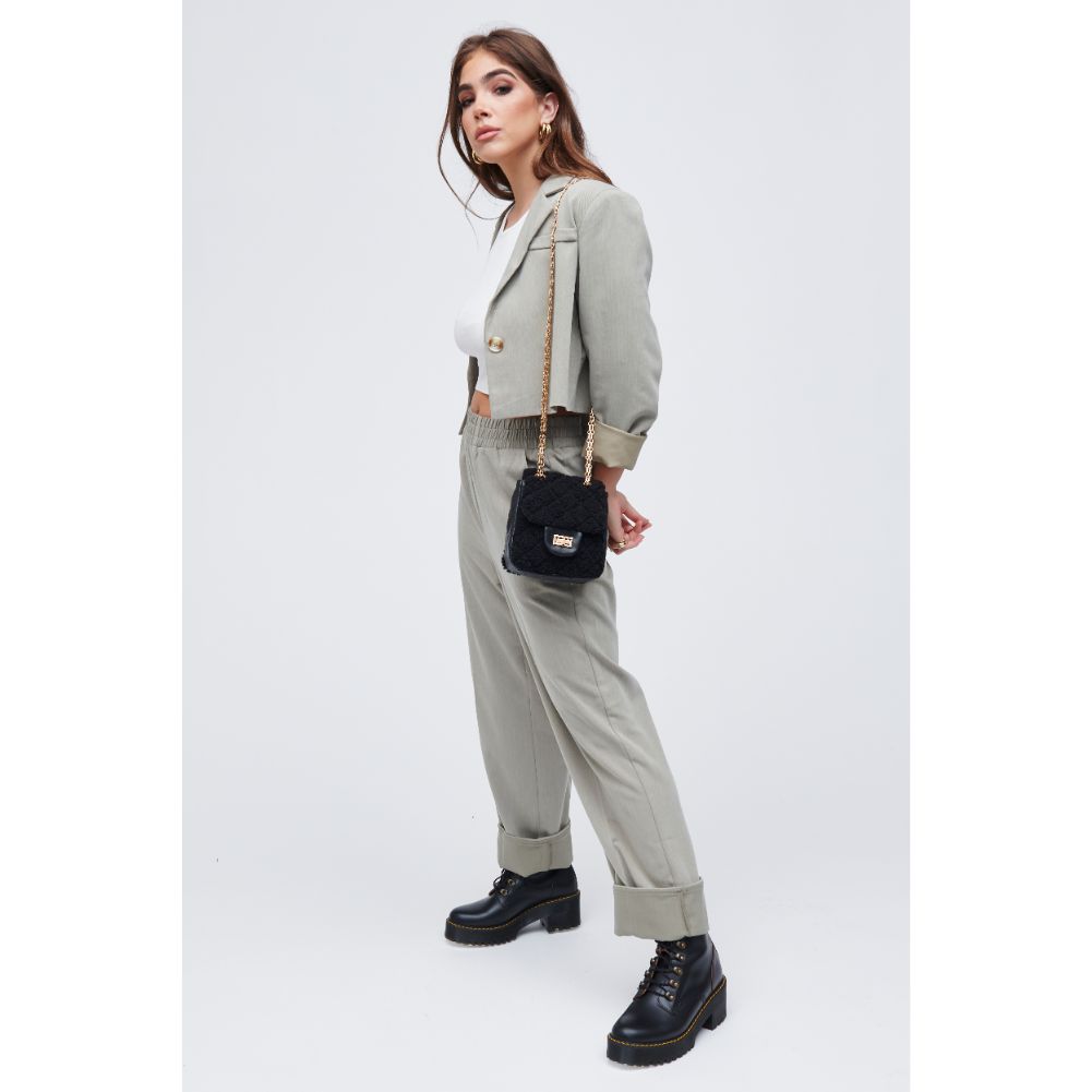 Woman wearing Black Urban Expressions Dorper Crossbody 818209010078 View 4 | Black