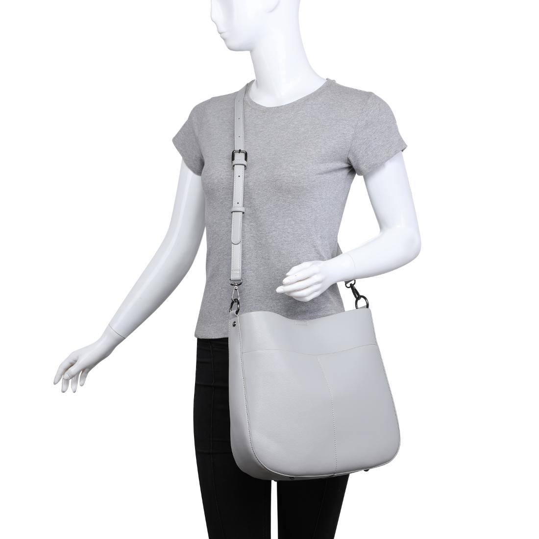 Product Image of Urban Expressions Delphine Crossbody 840504200397 View 5 | Dove Grey