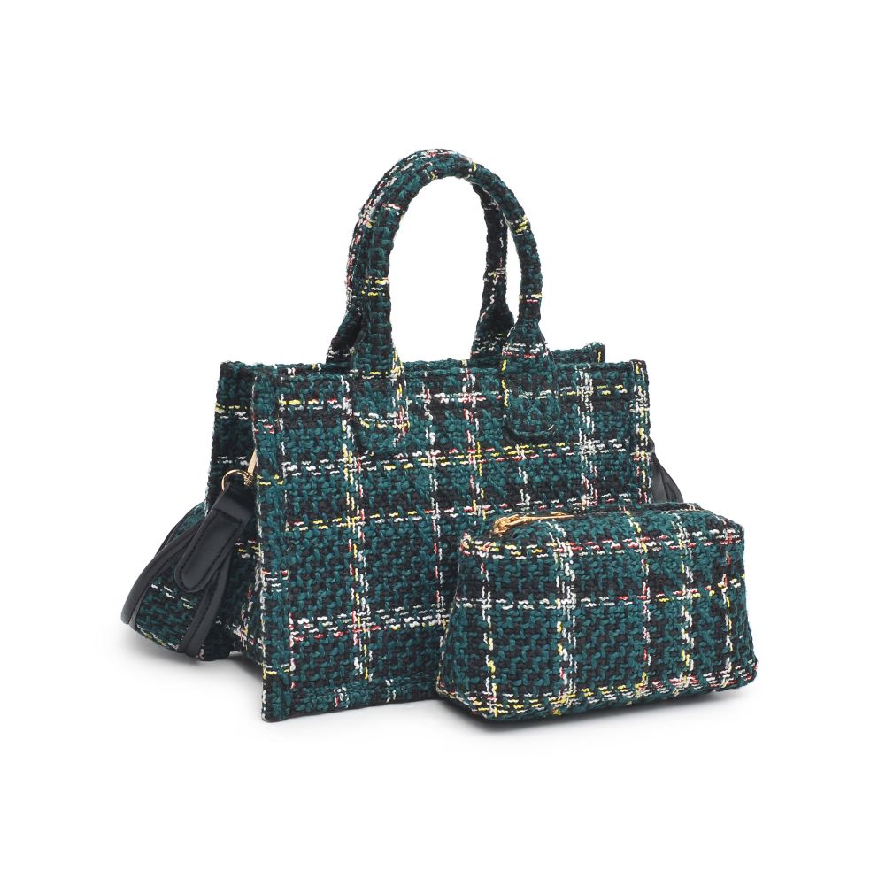 Product Image of Urban Expressions Edina - Plaid Crossbody 840611103086 View 6 | Green
