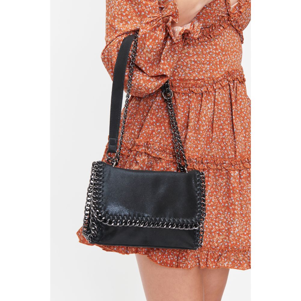 Woman wearing Black Urban Expressions Mollie Shoulder Bag 818209011990 View 1 | Black