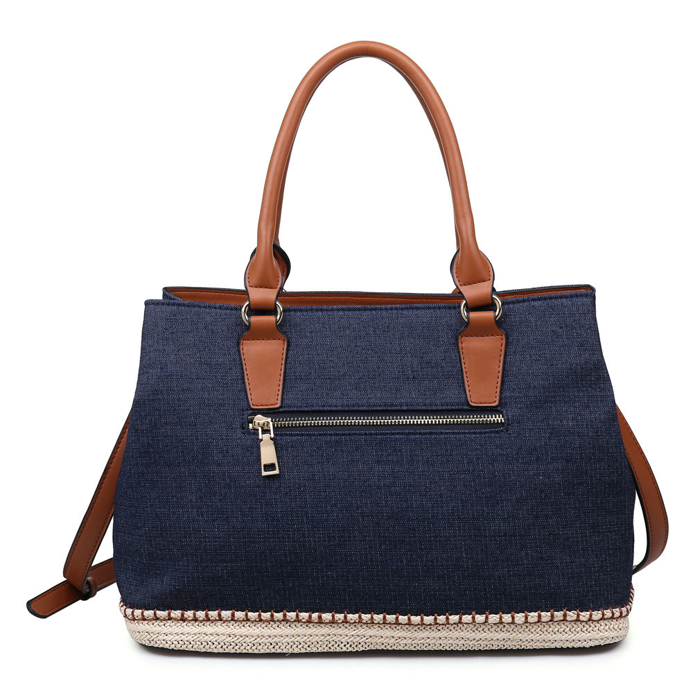 Product Image of Urban Expressions Saint Lucia Satchel NA-840611141187 View 3 | Dark Denim