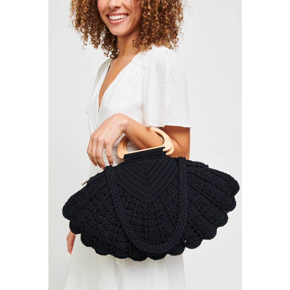 Woman wearing Black Urban Expressions Seychelles Tote 840611181732 View 3 | Black