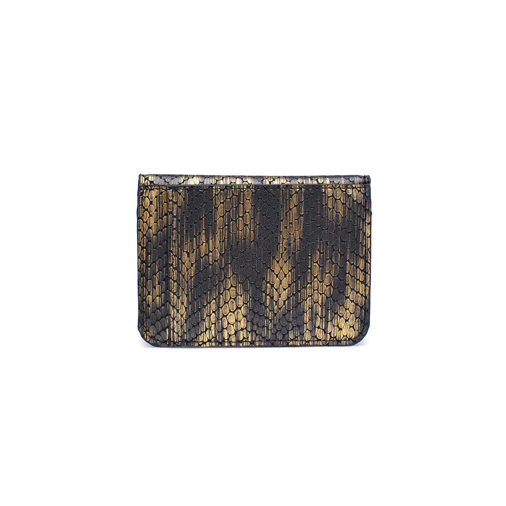Product Image of Urban Expressions Fifi Snake Card Holder NA-840611120168 View 3 | Dark Gold