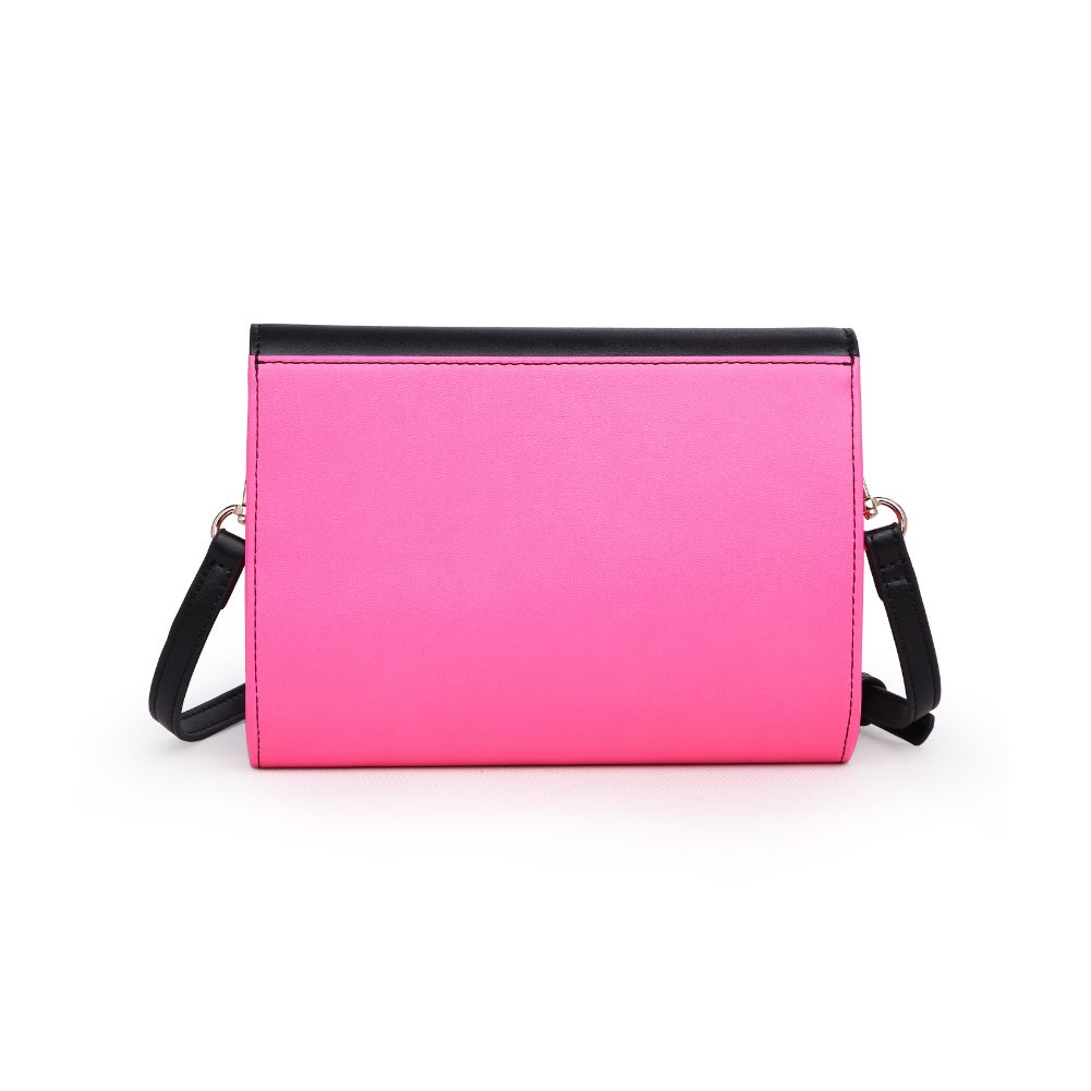 Woman wearing Neon Pink Urban Expressions Adea Crossbody NA-840611167040 View 7 | Neon Pink