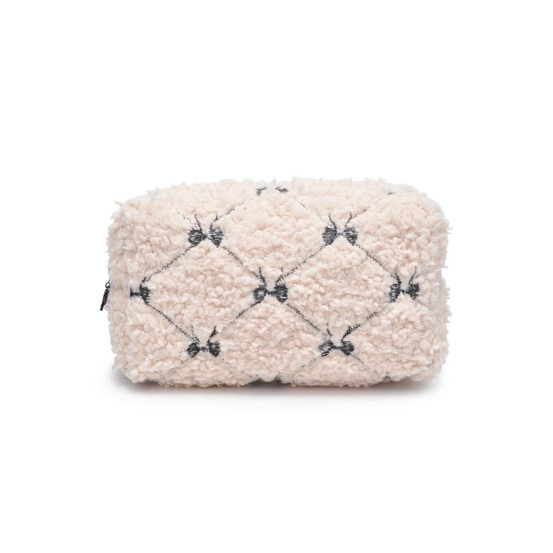 Urban Essentials Chérie Chic Cosmetic & Travel Organizer Pouch 840611197238 View 5 | Cream Black