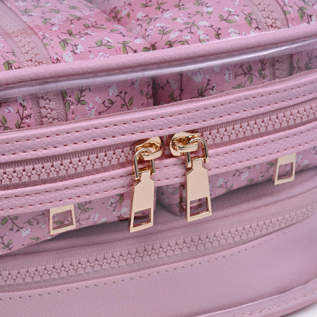 Urban Essentials Garden Glow - 4 Piece Train Case Set 840504215780 View 8 | Dusty Rose Floral