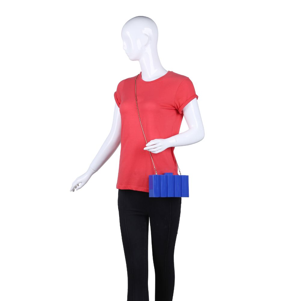 Product Image of Urban Expressions Leo Evening Bag 840611167811 View 5 | Royal Blue