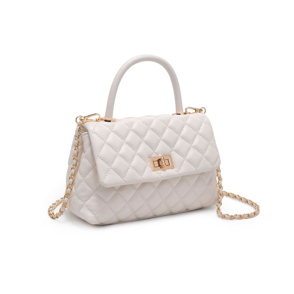 Woman wearing Oatmilk Urban Expressions Cordelia - Quilted Crossbody 840611106339 View 6 | Oatmilk