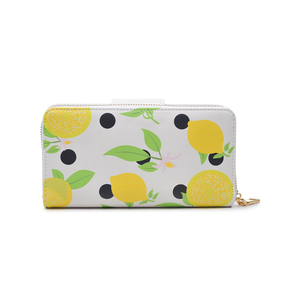 Woman wearing White Lemon Urban Expressions Poppy Lemon Wallet 840611143990 View 7 | White Lemon