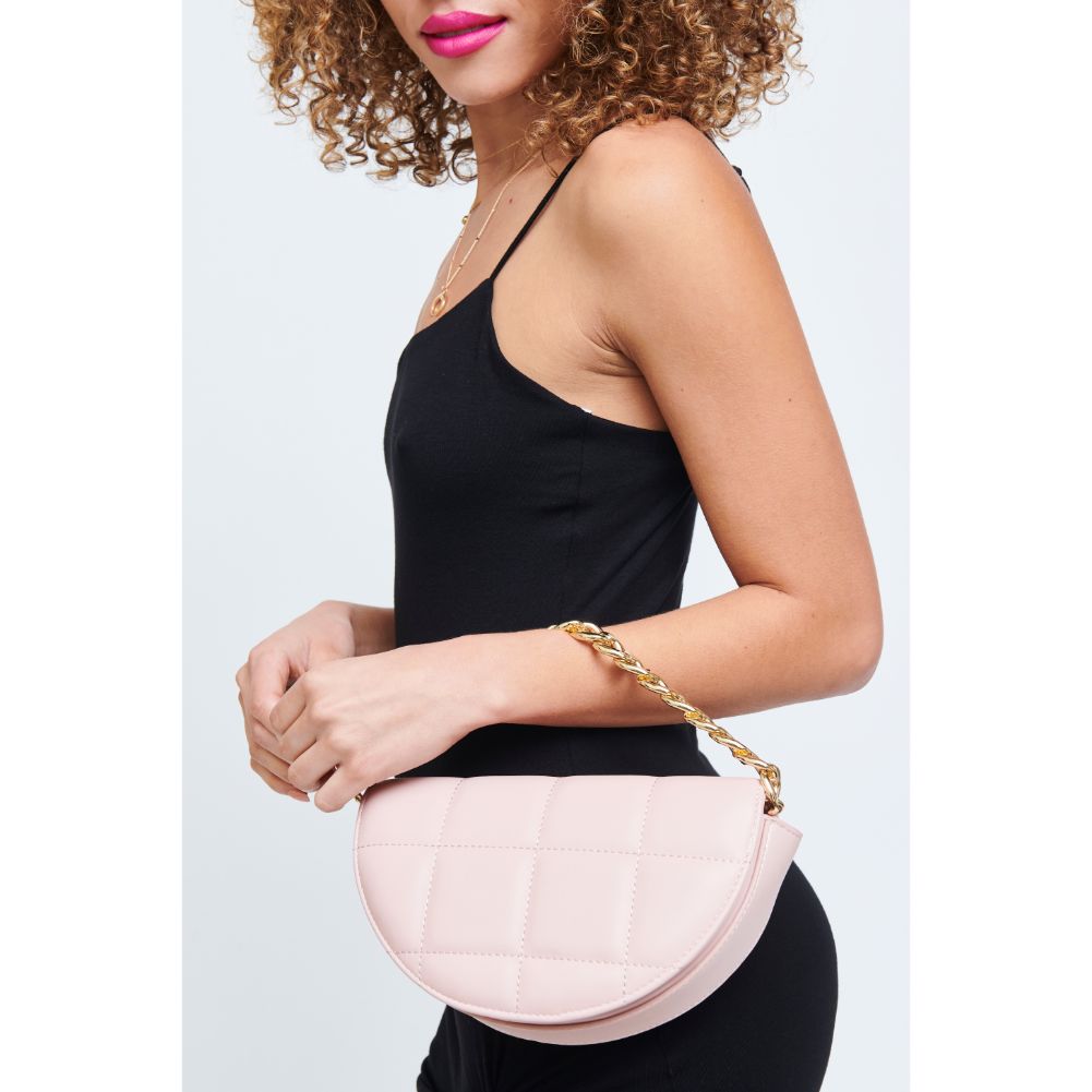 Woman wearing Rose Water Urban Expressions Natalie Crossbody 840611178626 View 3 | Rose Water
