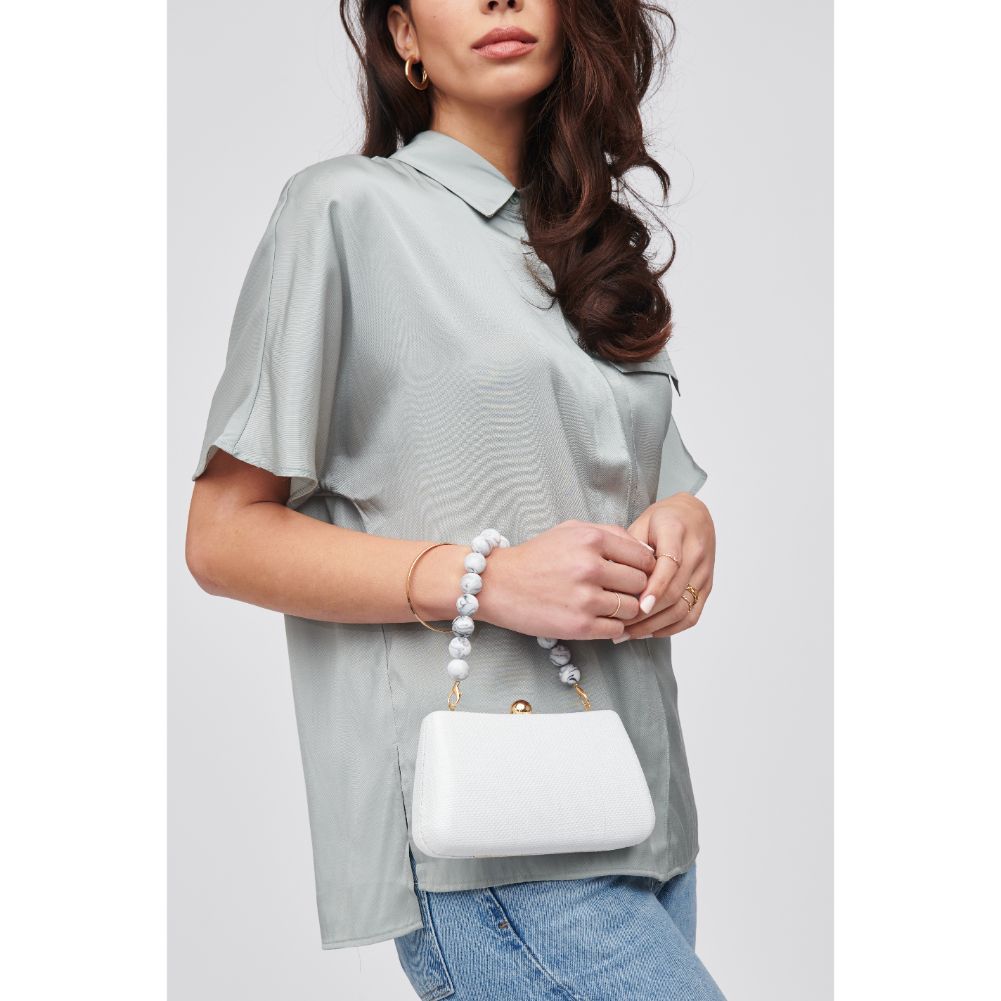 Product Image of Urban Expressions Wilma Evening Bag 818209019125 View 8 | White