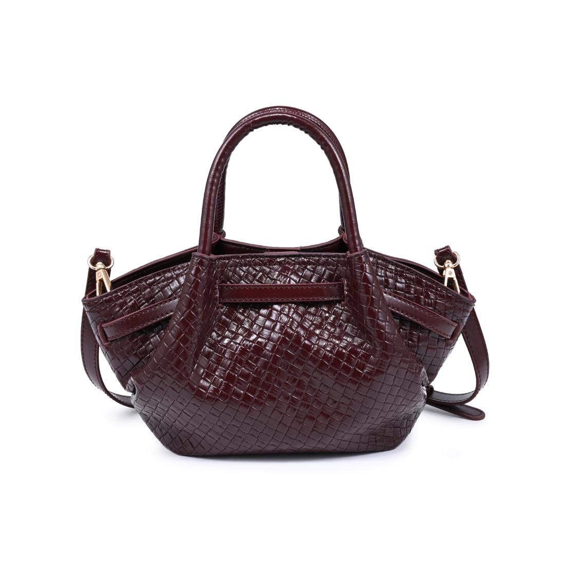 Urban Expressions Selena - Embossed Woven Crossbody 840504212147 View 7 | Burgundy