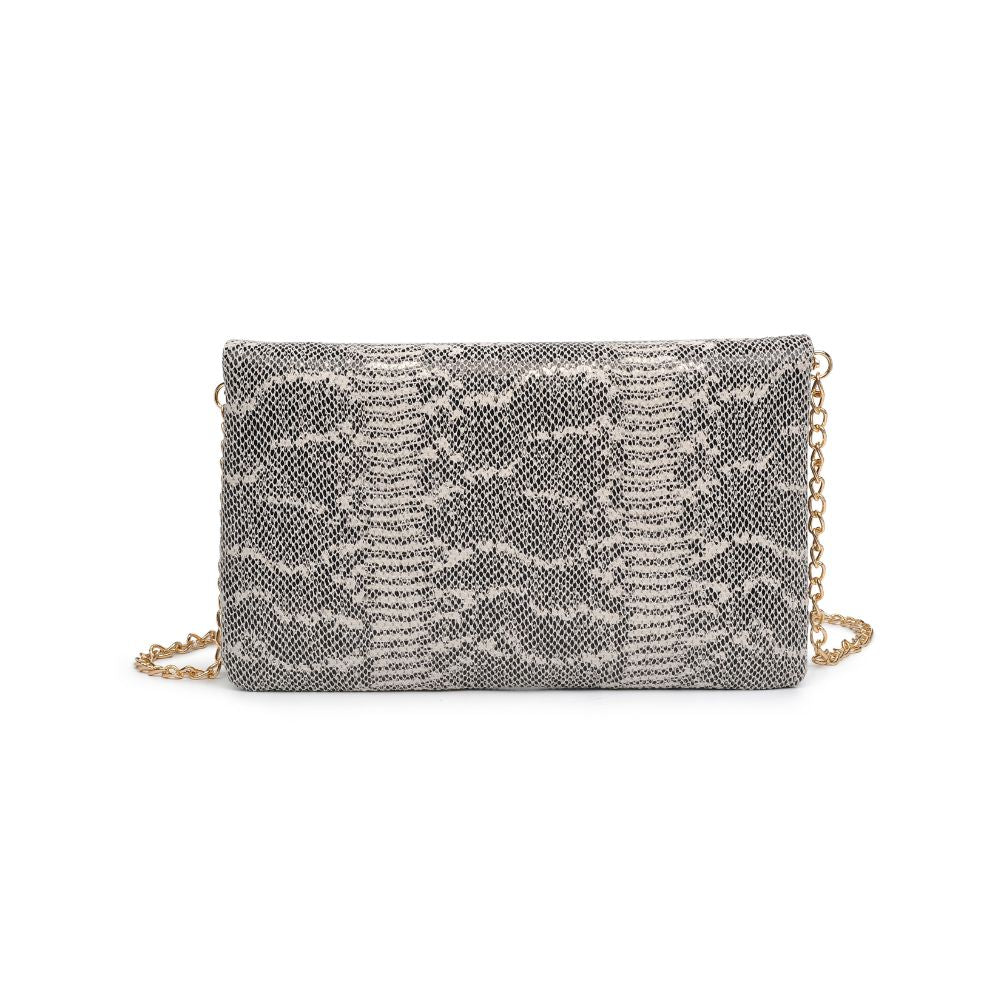 Product Image of Urban Expressions Rykard - Snake Clutch 818209016193 View 7 | White Black