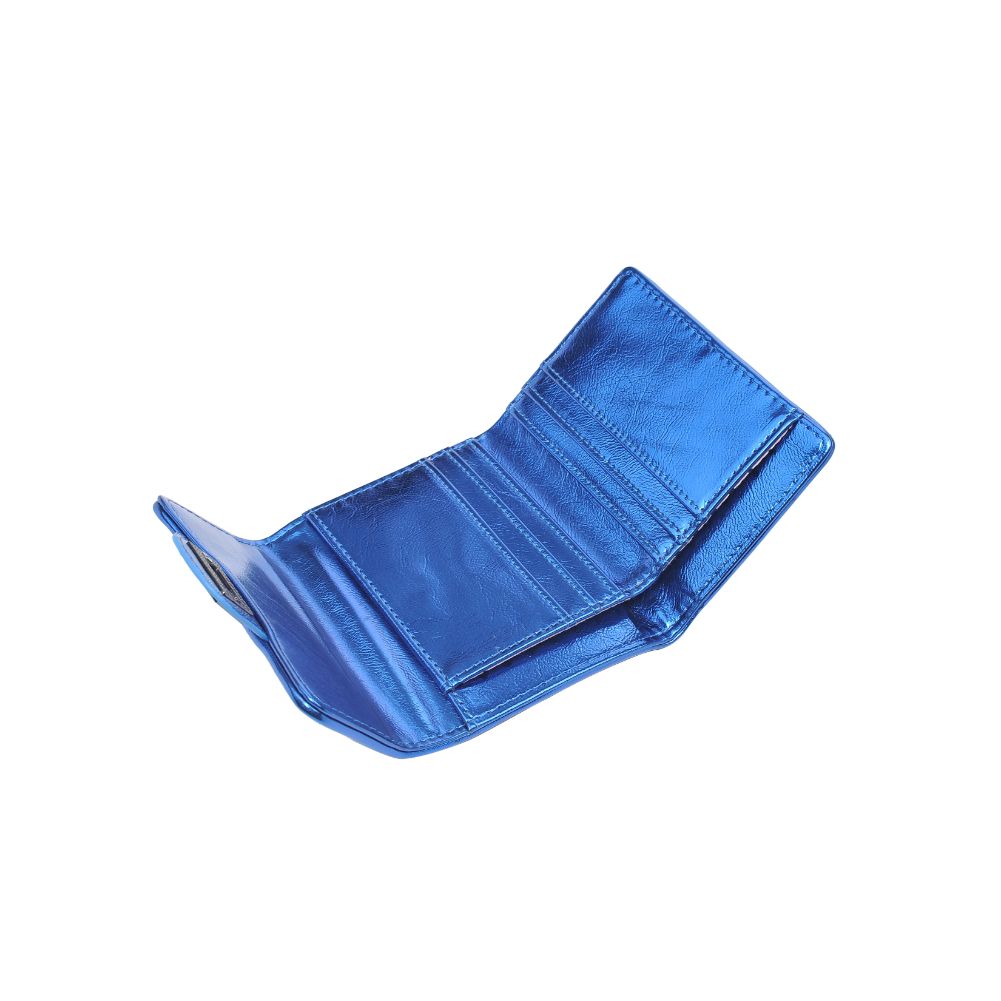 Woman wearing Blue Urban Expressions Shantel - Quilted Wallet 840611104793 View 9 | Blue