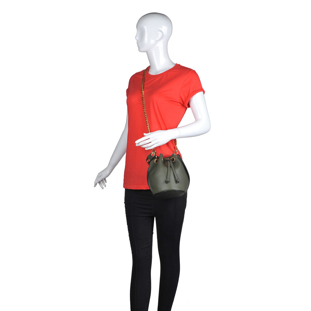 Product Image of Urban Expressions Seraphina Bucket NA-840611150981 View 5 | Olive