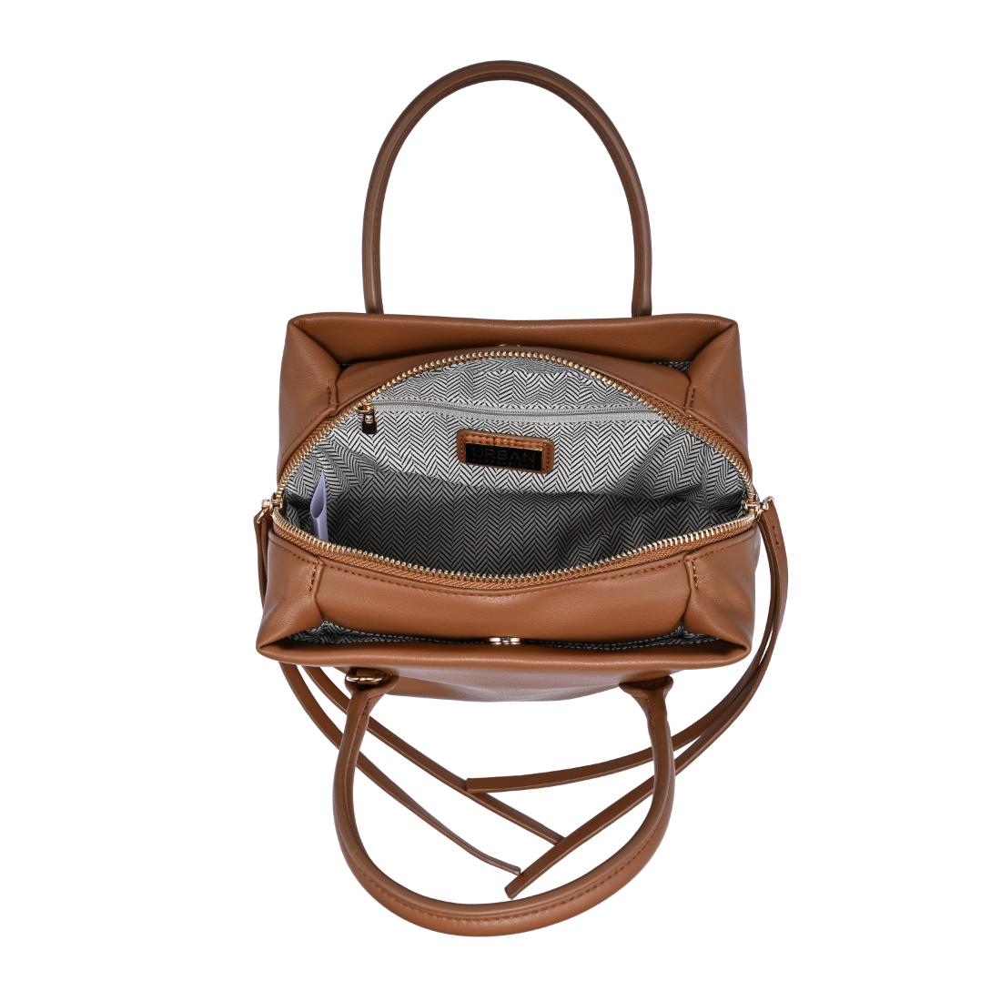 Woman wearing Camel Urban Expressions Logan Crossbody 840504205354 View 9 | Camel
