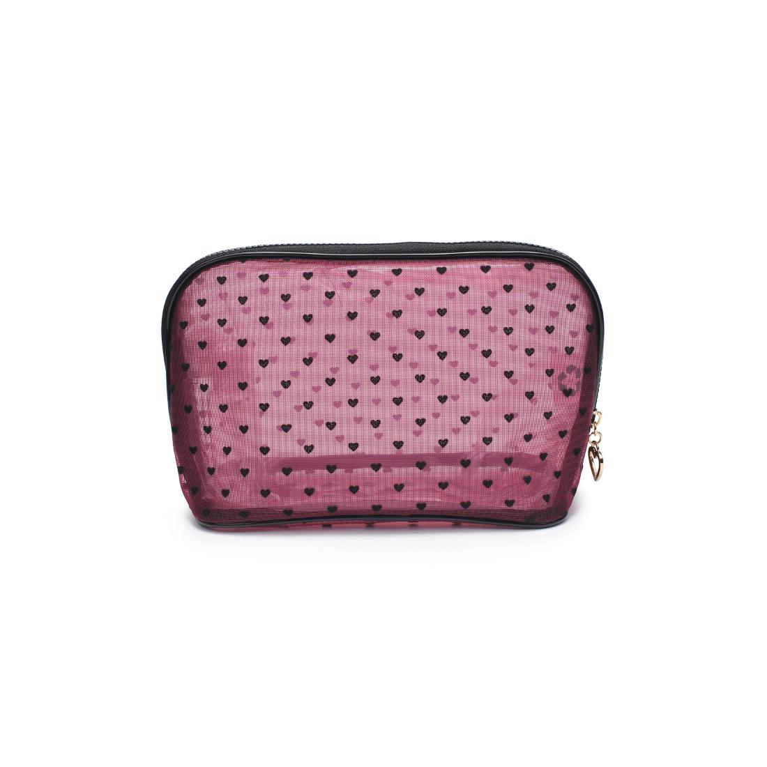 Urban Essentials Lovelace Cosmetic & Travel Organizer Dome Pouch 840611197931 View 7 | Hot Pink