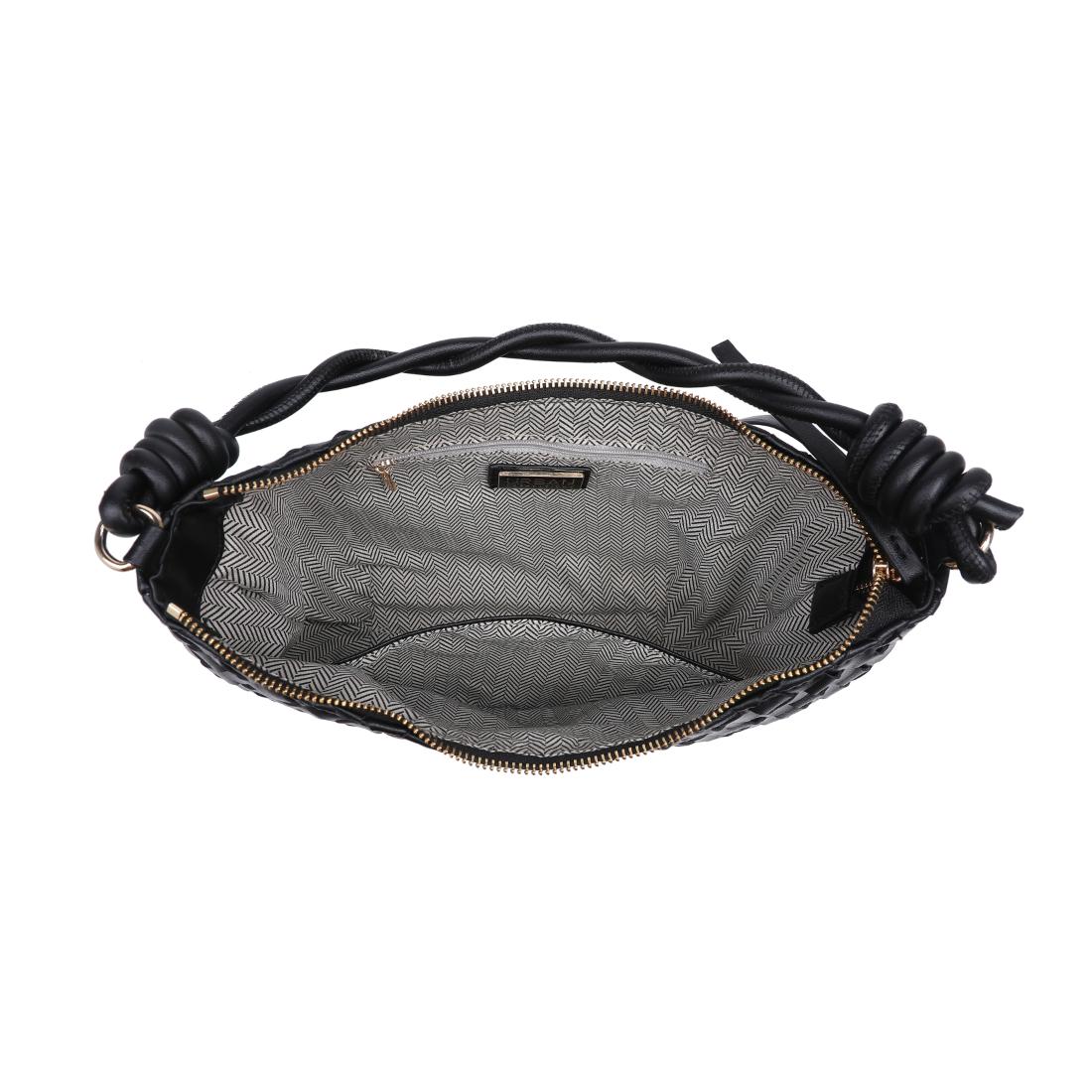 Woman wearing Black Urban Expressions Violet Hobo 840504206573 View 9 | Black