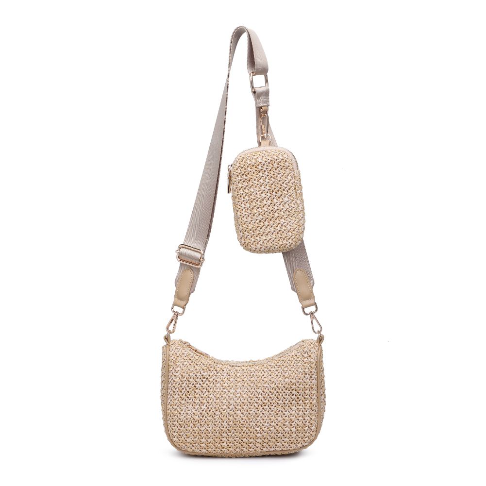 Product Image of Urban Expressions Joss Straw Crossbody 818209019873 View 5 | Natural