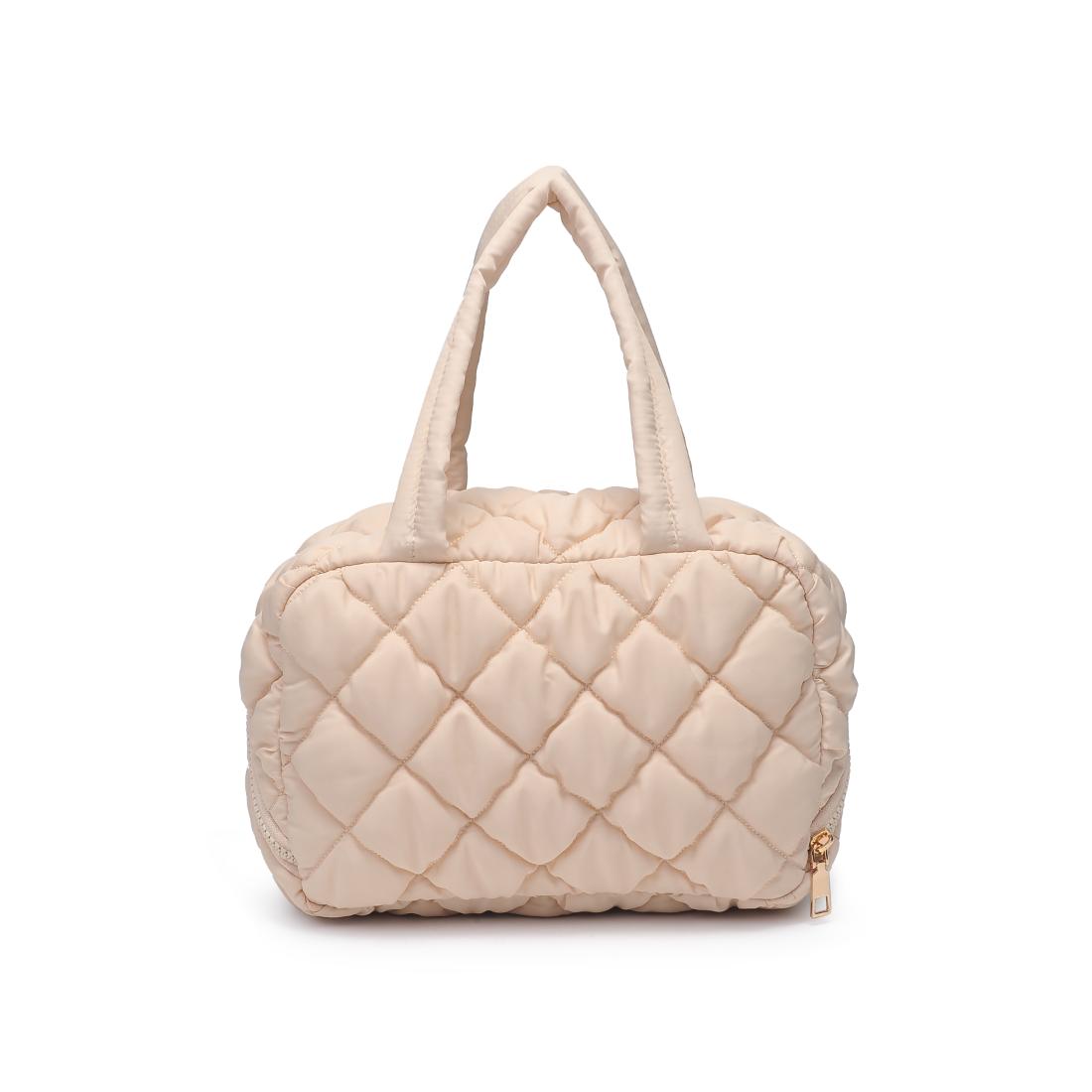 Urban Essentials Zip Me Pretty - Quilted Puffer Travel Organizer 840504201189 View 7 | Cream