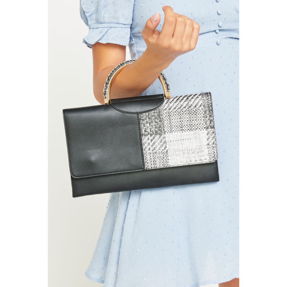 Woman wearing Black Urban Expressions Rumi Clutch 840611170743 View 2 | Black