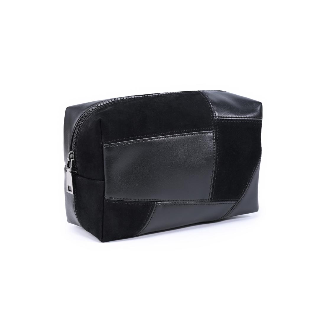 Urban Essentials Patchwork Edit Cosmetic & Travel Organizer Pouch 840504210525 View 6 | Black