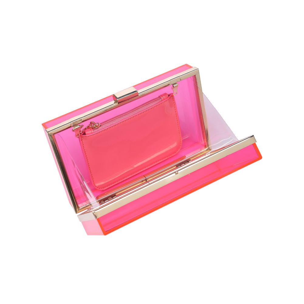 Product Image of Urban Expressions Nikki Evening Bag 840611168320 View 4 | Neon Pink