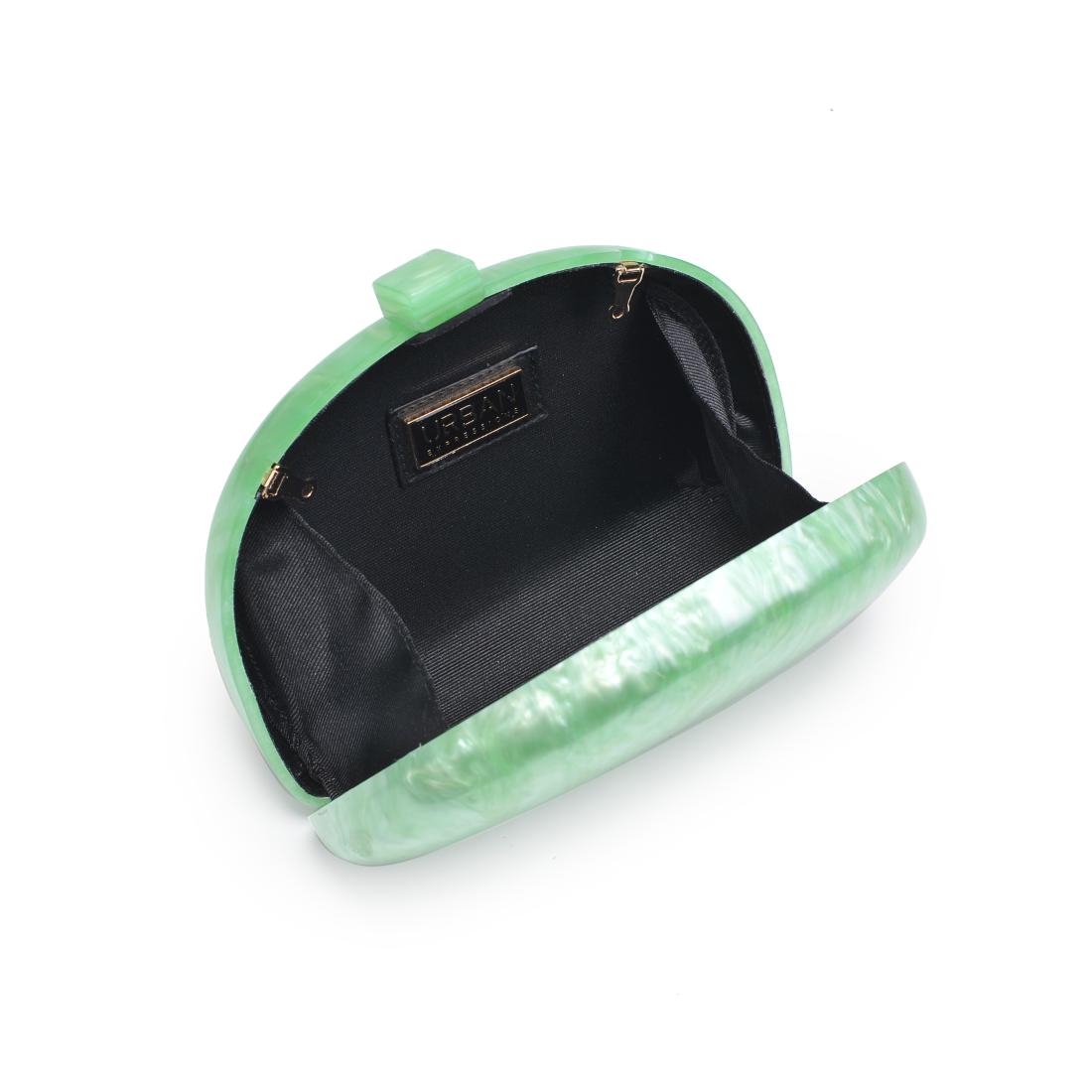 Woman wearing Light Green Urban Expressions Morgan Evening Bag 840611151506 View 9 | Light Green