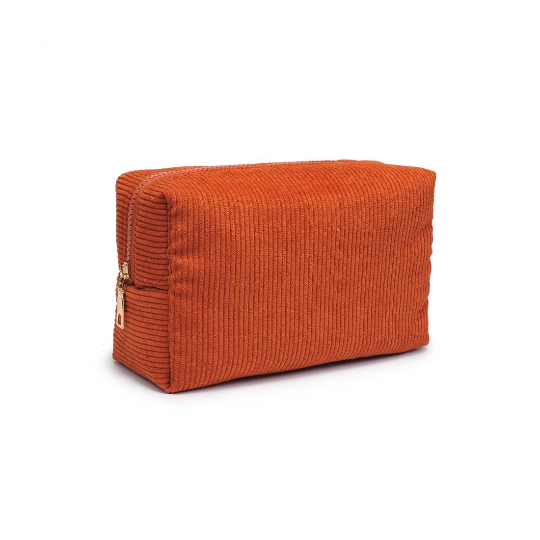 Urban Essentials Cordially Yours - Corduroy Cosmetic & Travel Organizer Pouch 840611196996 View 6 | Cinnamon