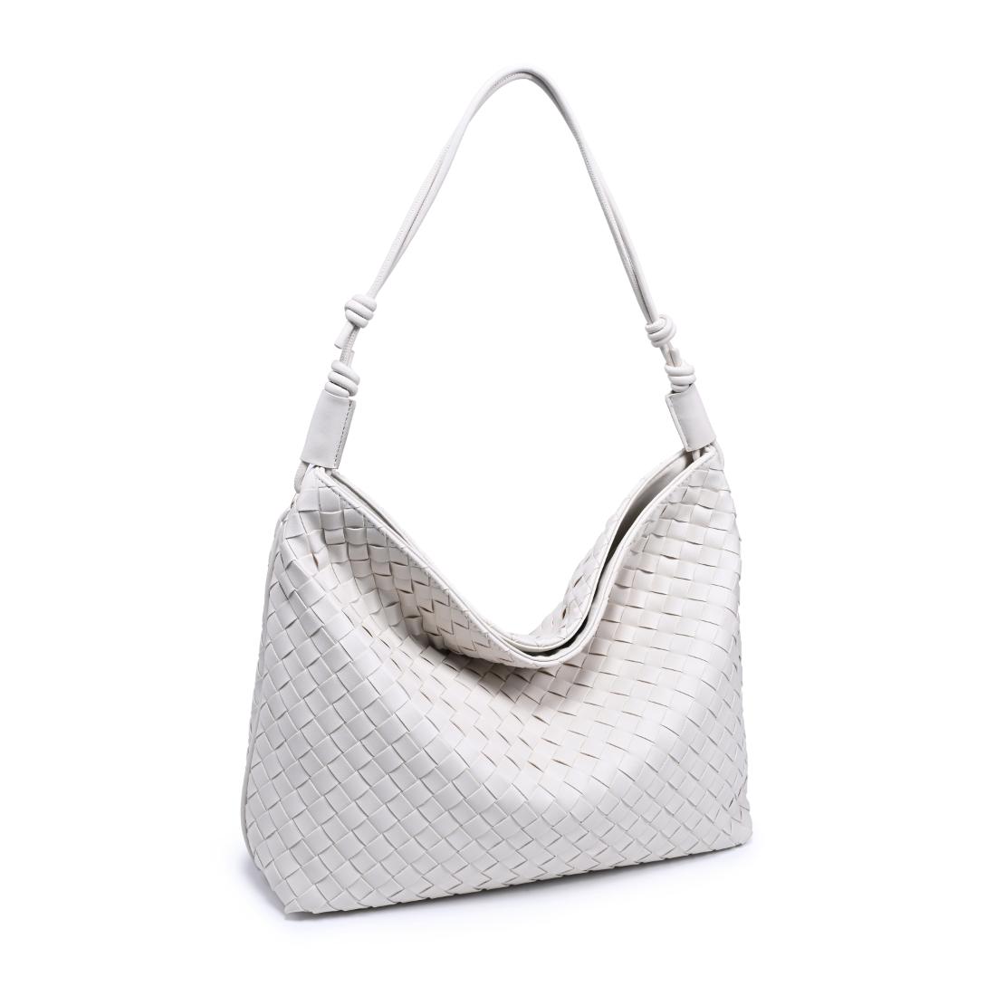 Woman wearing Ivory Urban Expressions Theo Hobo 840504205590 View 6 | Ivory
