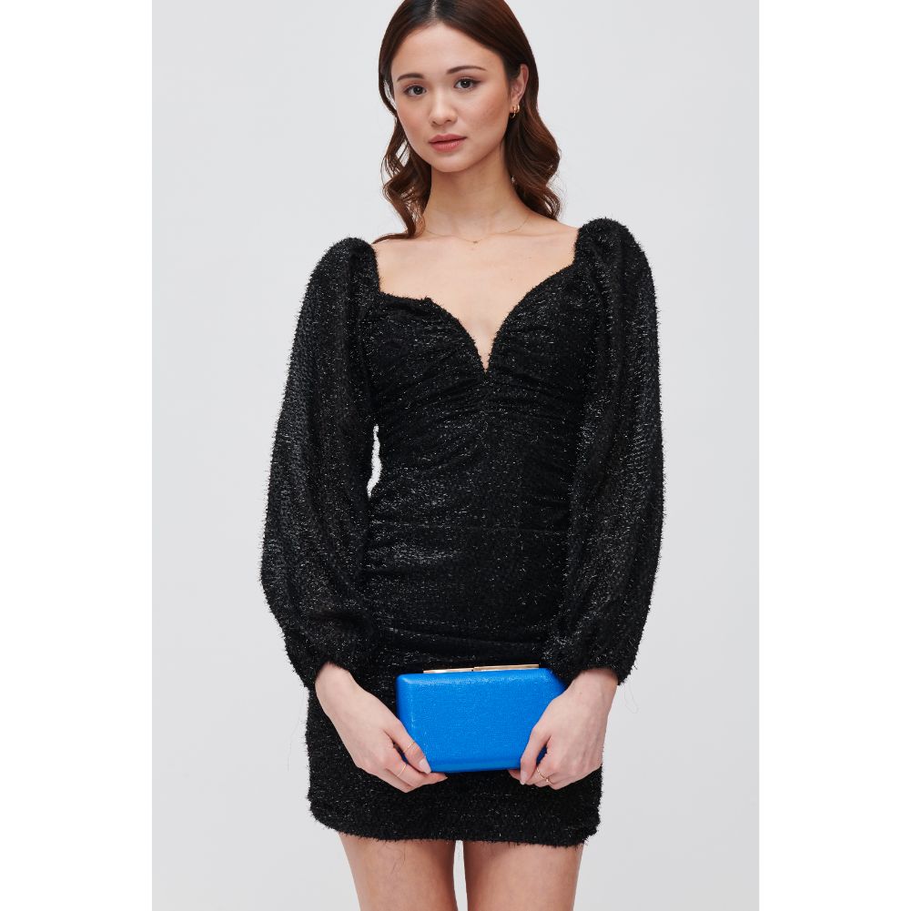 Woman wearing Ocean Urban Expressions Thalia Evening Bag 840611118684 View 1 | Ocean